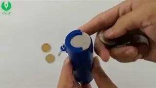 Customized Plastic Coin Holder Keychain/Keyring/Key Tag