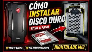 C&oacute;mo INSTALAR DISCO en MSI Nightblade MI2 | How to INSTALL HDD on MSI Nightblade MI2