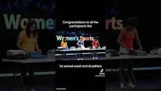 1st annual womens Wash and Dryathlon. #triggered 🤣🤣🤣 #womensports #tiktok #fyp #memes