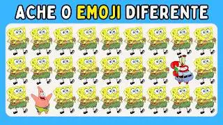 🦀🧽 DESAFIO BOB ESPONJA – Encontre o Emoji Diferente 👀🕵️‍♂️ | Poucos Acertam Tudo!