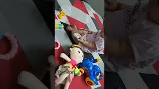 My Girl says NO to Toys and YES to eat Remotes  #cute #viral #cocomelon #cutegirl #baby #instagram