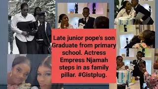 Late jp son Graduate, Actress Empress Njamah stands strong 💪. 