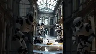 beautiful cleaning by robots #robot #robotsimulator #robotdog #farming #robots #robotics