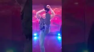 Brock Lesnar slips and falls down during his entrance 😂 #WWERaw