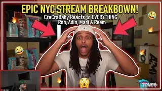 NEW CRACBABY FUNNY LIVE STREAM REACTS TO RON,ADIN,MADI,REEM NYC STREAM PART 2 FULL VOD