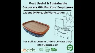 Best Corporate Gift For Employees| Customized Laptop table | Portable Workstation | Upciclo India