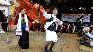 Typical Jhaure dance Damauli Tanahun