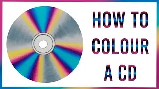 How to Colour a CD! Coloured Pencil Tutorial