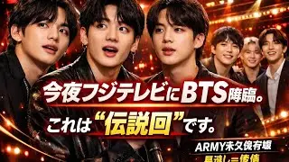 LIVE🔴【超速報】BTS、今夜フジテレビに登場🔥永久保存版の神回📺ARMY必見💜感動の瞬間を一緒に見よう！✨#BTS神回