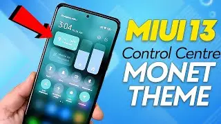 MIUI 13 Control Centre with Monet Theme Engine Support - Wallpaper Based Control Centre (हिन्दी)
