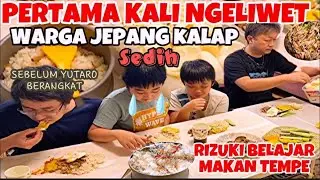 PAPI RIZUKI KALAP MAKAN NASI LIWET PERTAMA KALI🫢RIZUKI BELAJAR MAKAN TEMPE🥴