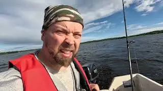 Tohatsu 6hp 4T testiajoa ja uisteluhommoo Viinijärvellä