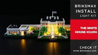 【BX342 Installation Video】BriksMax Light Kit for Lego The White House 21054