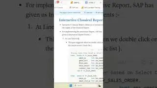 Interactive Classical Report Events in ABAP Programming #sapabap #abap #abapai #abapdeveloper