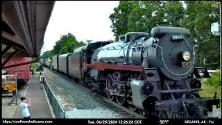The Empress 2816 Steam Locomotive (Final Spike Anniversary 2024) at Decatur AR - 2024.06.25
