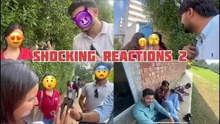😱 Shocking reaction 2 😭😲 | From random students in university | #dailyvlog #chandigarhuniversity 