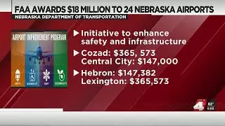 FAA Awards $18 million to Nebraska airports for safety and infrastructure improvements