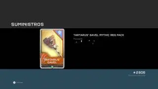 Halo 5 guardians - Tartarus' Gavel Mythic Req Pack /  Martillo de Tartarus