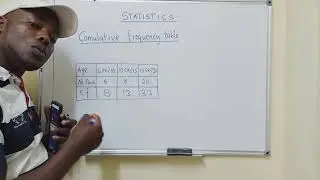 Cumulative frequency table (Statistics)
