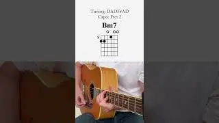 Open D Tuning Ideas: Lovely Day by Bill Withers #guitarlesson #guitarchords #shorts #soulfulmusic