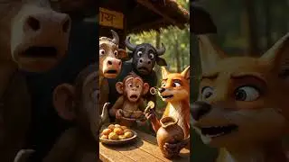 In a jungle, there were four animals 🐒🦁🐘🐻.They all decided to open a tea shop together ☕🌿. #tea