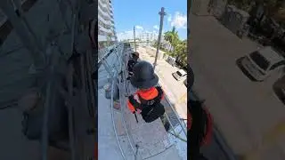 BTS on the job shooting in Miami! #eppic #thruyourlens #bts #timelapse #construction #insta360 #fyp