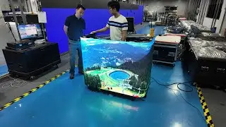 DJ Booth LED Screen & Double-face LED Poster: AC-RG Pro 90&deg; Arc + AC-50 Quick Splicing Demo