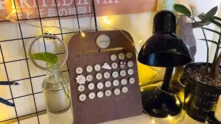 DIY Making Calendar With Papier Mache Clay ✨