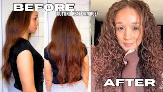 How To Bring Your Curls Back After Straightening! (Heat Damage Tips + Trim)