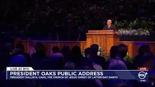 President Dallin H. Oaks delivers first public address as prophet at BYU