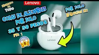 Los audífonos más económicos 🎵Lenovo HT38 Live Pods 🎼 Cosas de Aliexpress de 35 y 50 $MX geniales