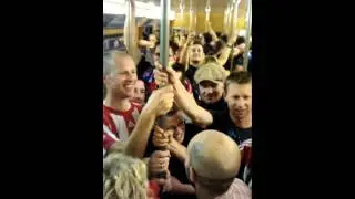 Man City demolish Bayern Fans in 'Train Banter'