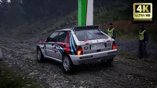 Assetto Corsa Rally: Lancia Delta HF Integrale | Rain REPLAY  [4K Ultra] GRAPHICS 9070 XT