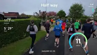 2025 Little belt bridge half marathon (lilleb&aelig;lt halvmarathon). DID MY PB ON THIS RACE.
