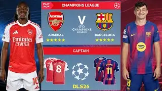 DLS 26 | Arsenal VS Barcelona | UCL | Dream League Soccer 2026 Gameplay&hellip;
