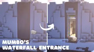 Minecraft | How to Build Mumbo's Waterfall Entrance