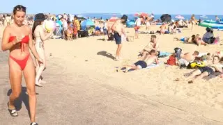 Summer 2021 | Bournemouth Beach Walking [4K]