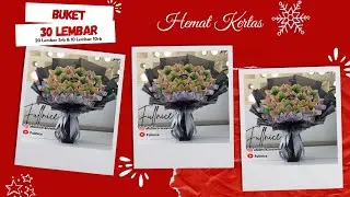 DIY - Buket Uang Mix 30 Lembar Hemat Kertas