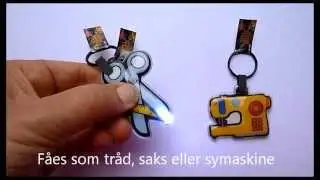 N&oslash;gleringe med ledlys fra HANNES patchwork