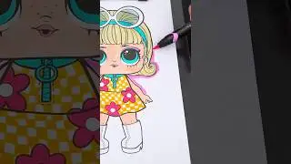 Coloring Go-Go Gurl 🌼 #lolsurprise #coloring #art #drawing