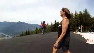 jumping off the cliff - paragliding with FlyBC.org