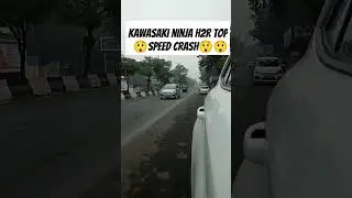 😱 😱Kawasaki Ninja H2R Delhi live accident|| 😱😱 #AkNaharMoToVloger              24 January 2024