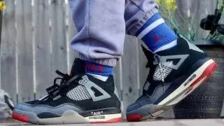 Обзор невыпущенных кроссовок Off-White&trade; x Air Jordan 4 &laquo;Bred&raquo; 2023 года