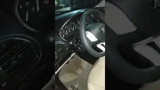 Peugeot banco de couro bege caramelo