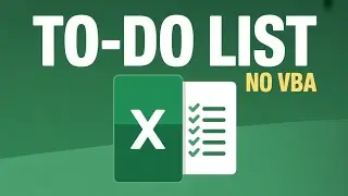 🔥 Excel 2025 To-Do List Trick: Create a Fully Automated Task Tracker (No VBA!)