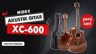 Midex XC-600 Profesyonel Ahşap Ağa&ccedil; Akustik Gitar