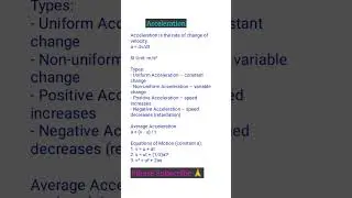 📘 Acceleration (Class 11 Physics)