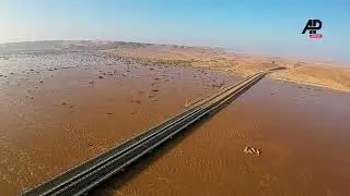River Daraa overflowing its banks after unprecedented floods