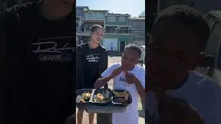 Eric's ChickenShack Rock, Paper, Scissors Food Challenge 🐓 #frywings #chickenstrips #foodchallenge