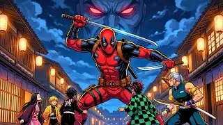 What If DEADPOOL Entered The DEMON SLAYER Universe?